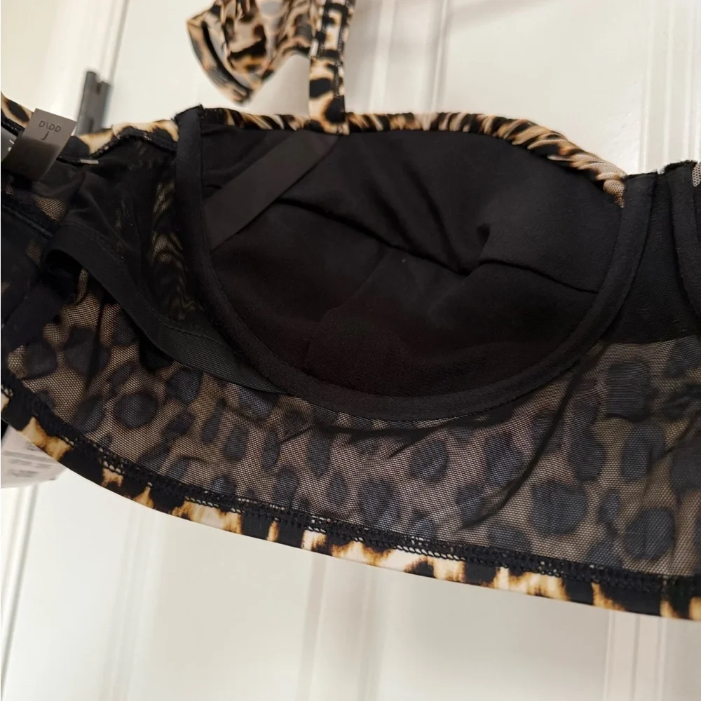 Torrid Leopard Print Mesh Bikini Top - Picture 5 of 5